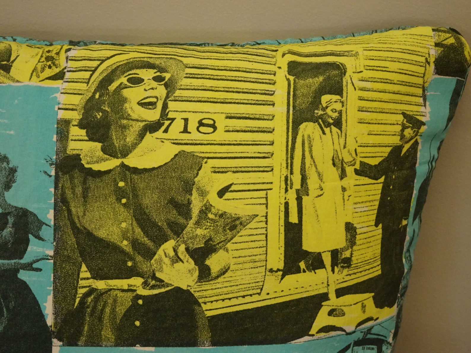 Vintage Fabric Accent Pillow Etsy