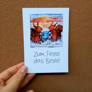 Ansichtkaart Voor de feestdagen de leukste adventskerstkaart