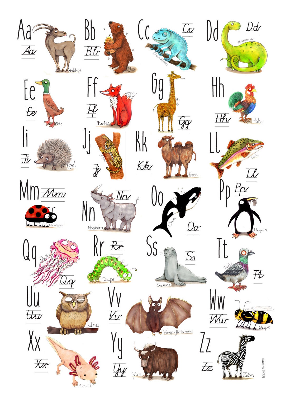 Large ABC Animal Poster Din A1 Learning Poster Back to School - Etsy Ireland Large ABC Animal Poster Din A1 Learning Poster Back to School - Etsy Ireland