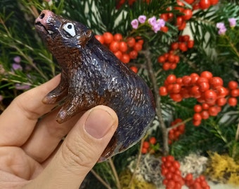 Wildschwein Keiler Keramik Figur Skulptur