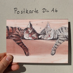 Cartolina "Coppia di gatti"