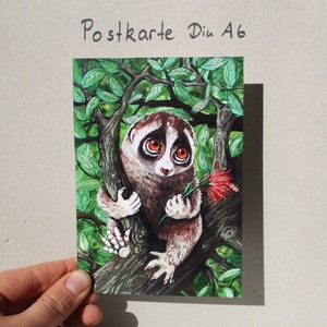 Postkarte "Plumplori"