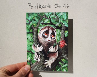 Postkarte "Plumplori"