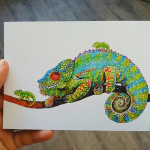 Cartolina "Camaleonte"