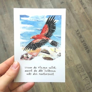 Postkarte Fliegen