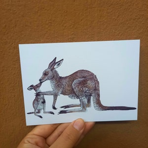 Cartolina della famiglia Kängeruh per la festa della mamma