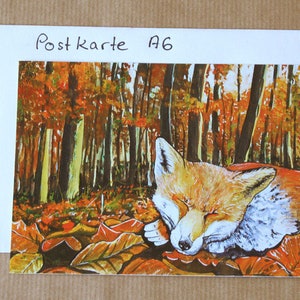 Postcard Autumn Fox image 2