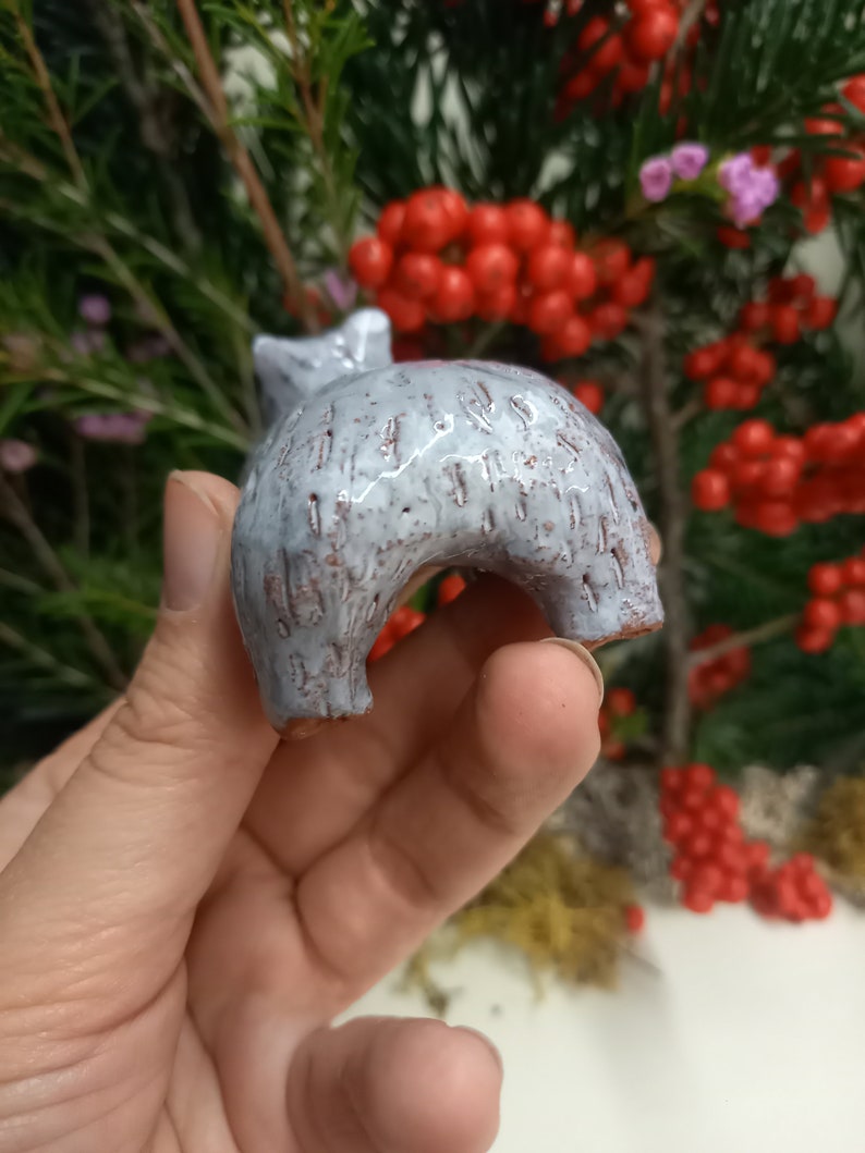 Kleines Keramik Wombat Figur Skulptur Bild 8