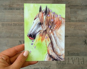 Cartolina "Cavallo selvaggio" cavallo
