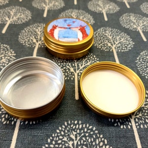 Medium-sized tin with motif selectable from assortment Tooth tin Jewelry tin