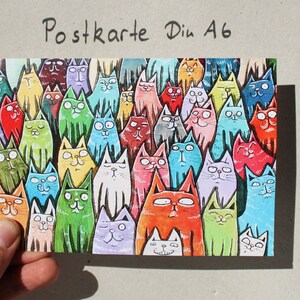 Postkarte "Katzenmeute"