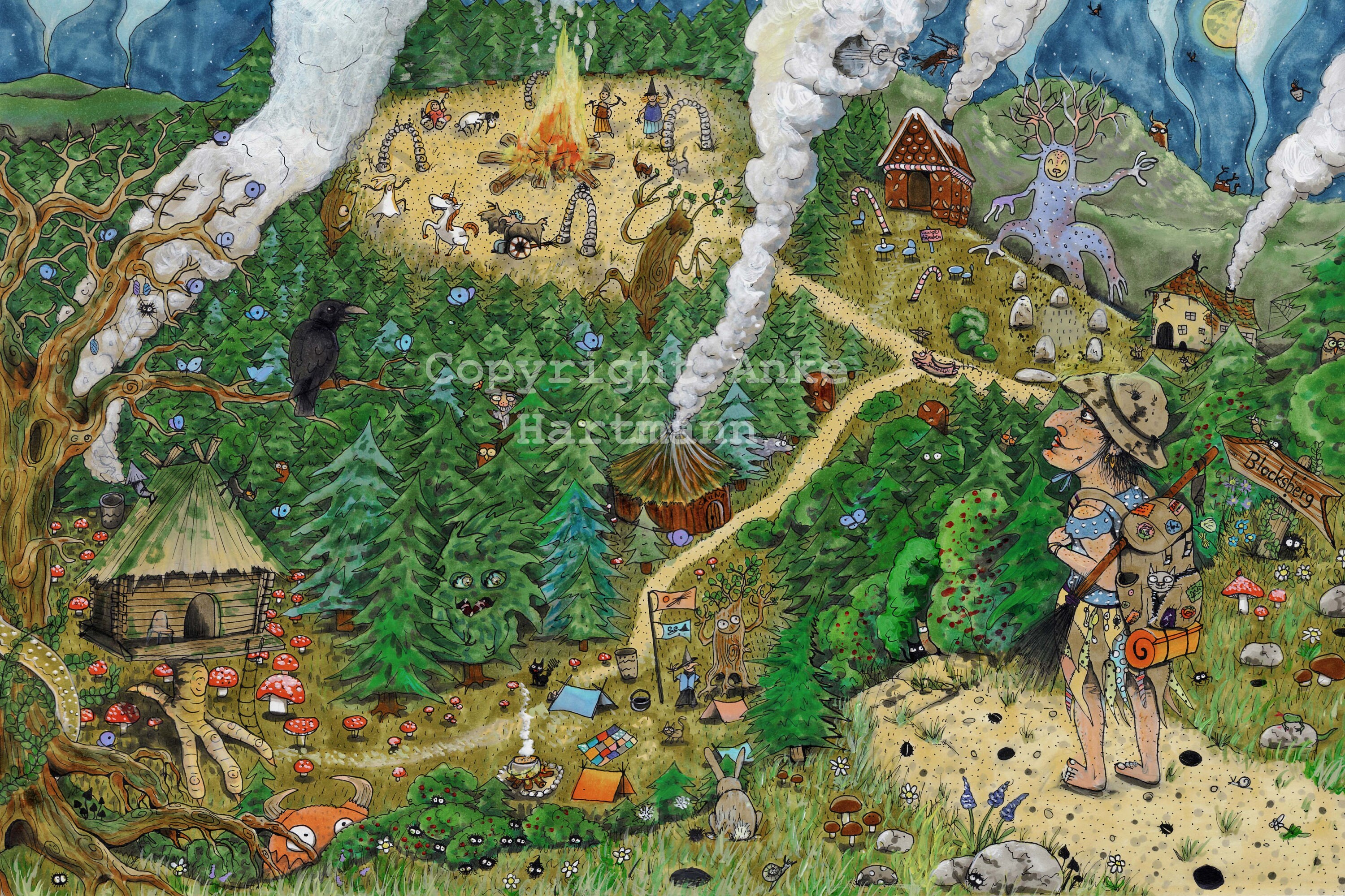 Wimmelbild Wald Wimmelbild Wald
