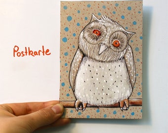 Postcard "Doubting Owl"