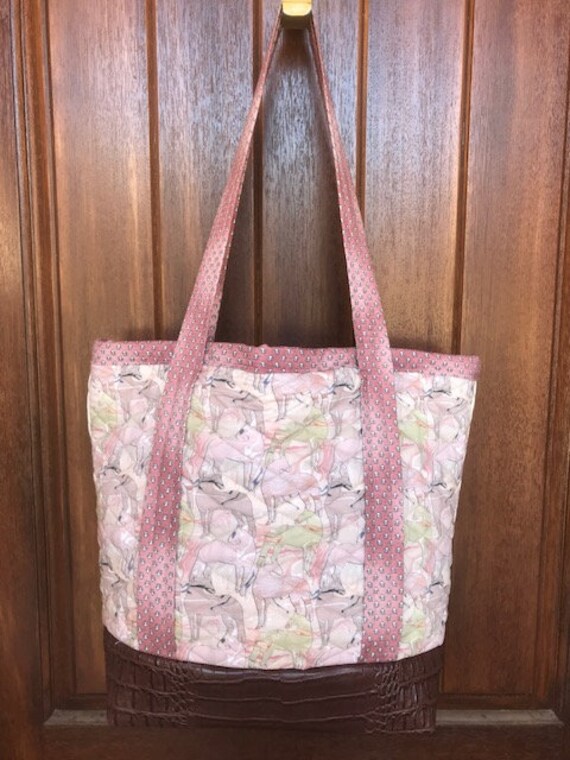 fabric quilted tote bags