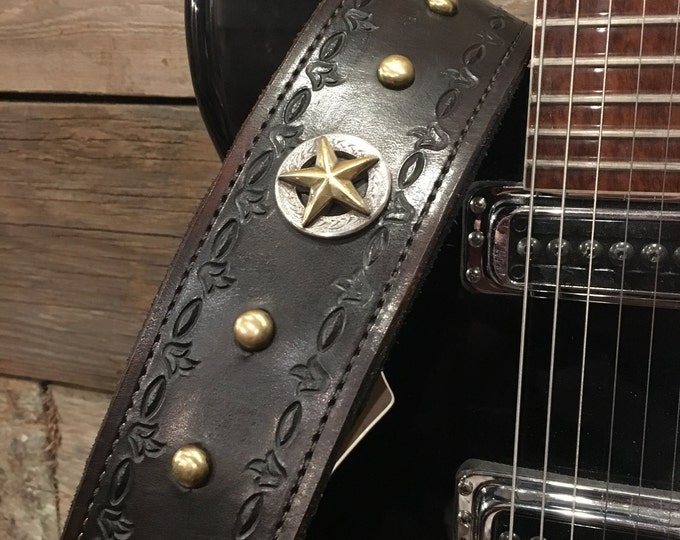 Hand Made Leather Guitar Strap