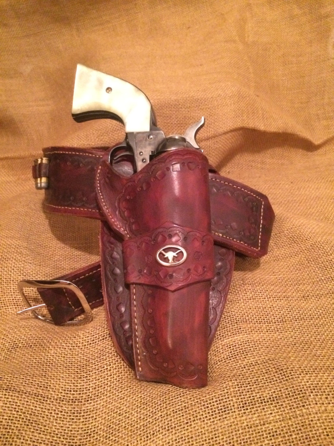 Fully Lined Western Style Cross Draw Holster Etsy Canada