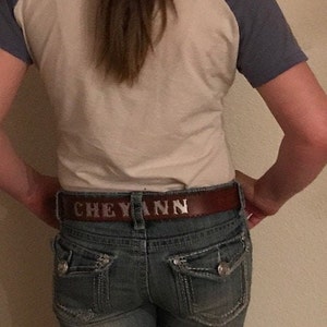 All Leather Belt for your young Cowgirl or Cowboy