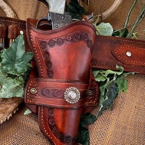 Two Toned Ruger Blackhawk Holster & Belt image 4