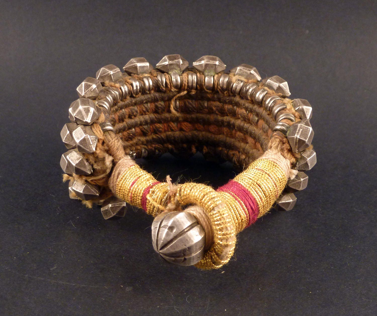 Old heavy Rajasthan silver bracelet from India Indian armlet Etsy