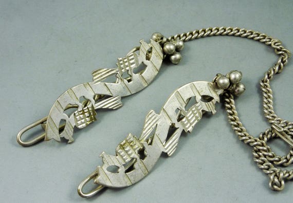 Old Rajasthan pair of hairpins from the Bhil tribe