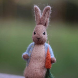 Needle Felted Peter Rabbit, Artist Rabbit Bunny, Beatrix Potter Art ...