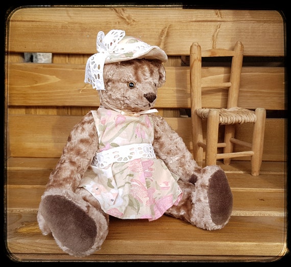 Artist Teddy Bear Elizabeth 25 Cm 10 Inches OOAK Artist Teddy Bear Handmade Teddy Bear OOAK Teddy Bear Hand Stitched Teddy Bear Etsy UK