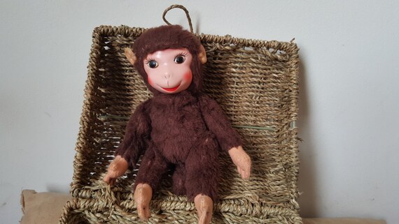 vintage monkey stuffed animal