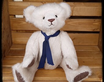 Orso In Mohair Fatto A Mano Plumpton Bears - 27 Cm - Pezzo Unico (OOAK) Inghilterra