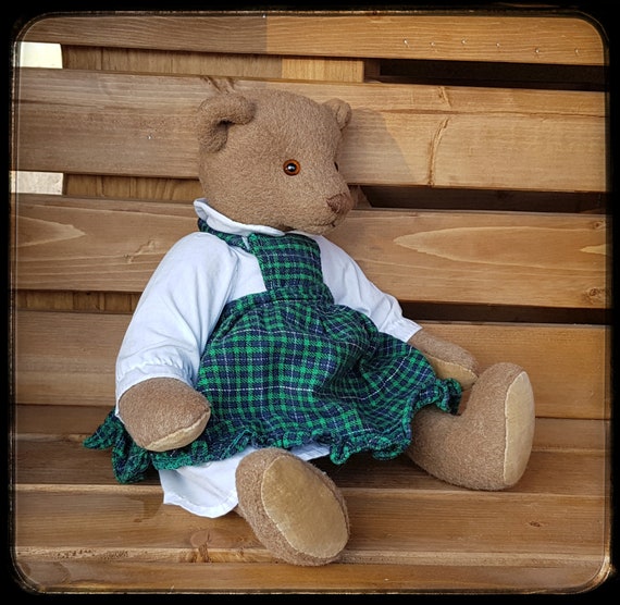 OOAK Mohair Teddy Bear Woolen Teddy Bear Handmade Artist Teddy