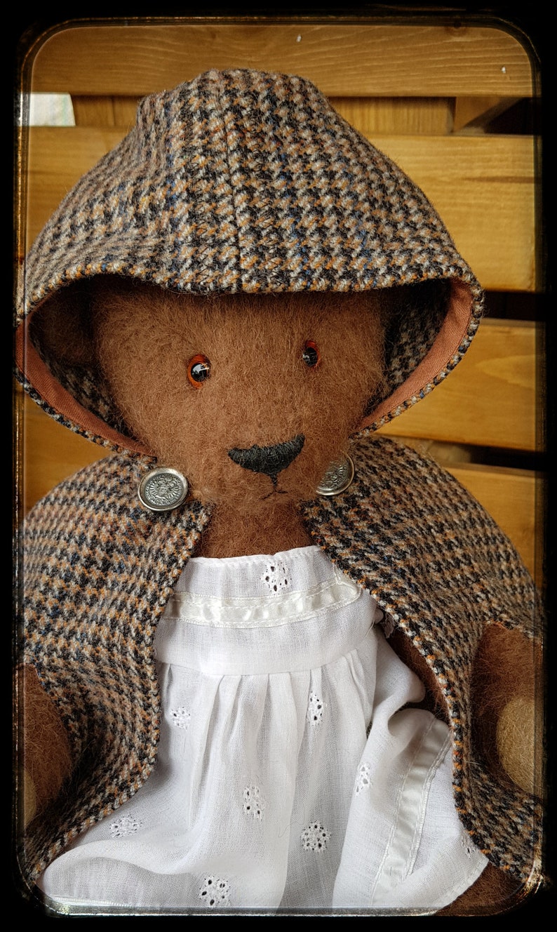 Horton, a traditional one of a kind, mohair artist teddy bear by Barba – Barbara Ann Bears