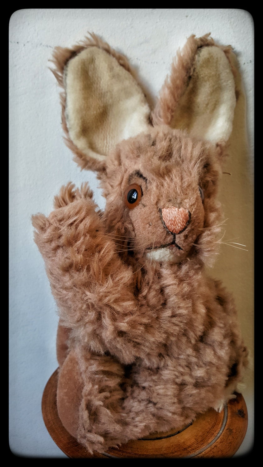 Vintage Steiff Bunny, German Steiff Cosy Mummy Rabbit, Vintage Stuffed