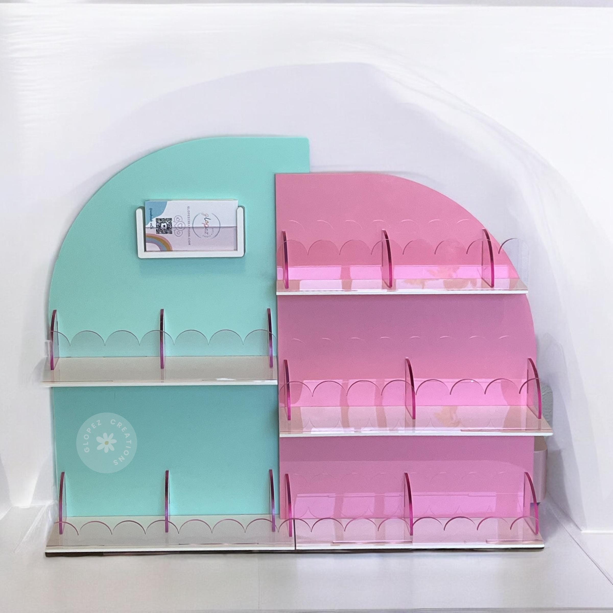 DIGITAL FILE- Double Arch Display Stand With Dividers & Shelves ...