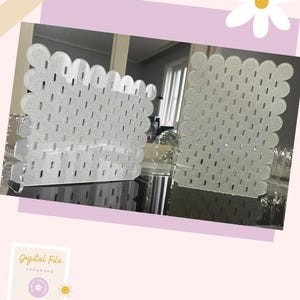 DIGITAL FILE- Scalloped Pegboard Display Digital File | SVG for Acrylic | Compatible with Popular Pegboard Accessories | 2 Styles Included