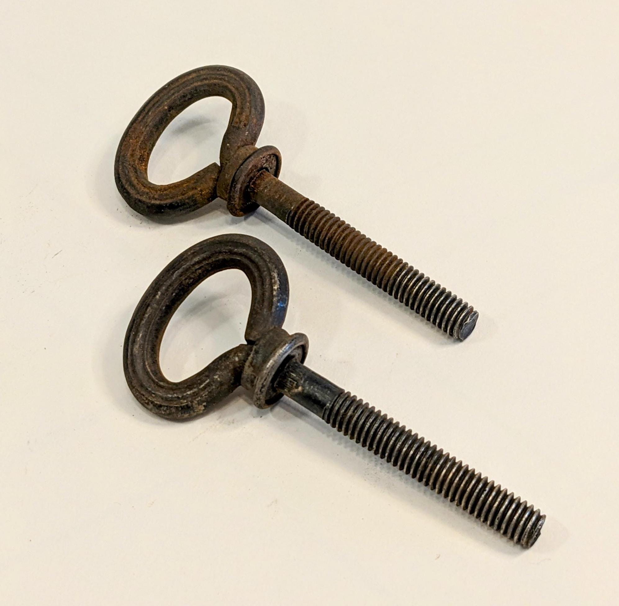 thumbnail image 2 of Cheval Mirror Mount Set - Solid Brass Antiqued Hinges & Brackets For Floor Mirrors 2 of 5