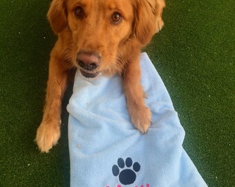 Personalized Dog Drying Microfiber Towel
