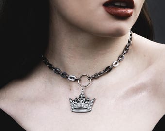 Summoning Crown Medieval Chain Choker Necklace