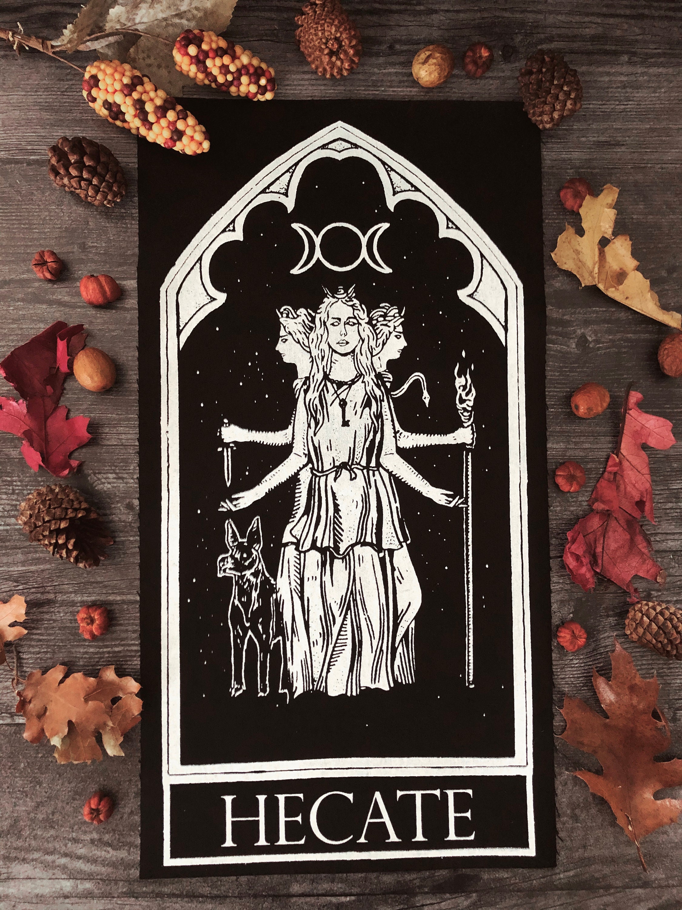 Hecate Oracle Tarot Card Sew On Back Patch Mystical Occult Etsy