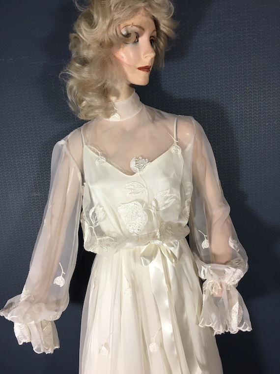 Wedding Bridal Gown Vintage 1970's "Simplicity"