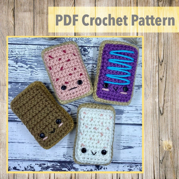 Crochet Pop Tarts Pattern - Etsy