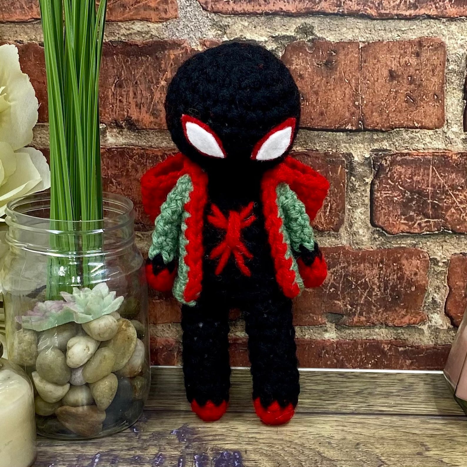 Miles Morales SpiderMan Crochet Doll The Artisan's Etsy