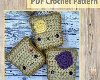 Butter & Jam Toast Crochet - The Artisan's Nook Pattern