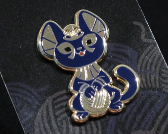 BASTET Enamel PIN. Ancient Egyptian Goddess Bast Kitten Lapel Pin. "Tiny Pantheon" Cat Deity Bastet.