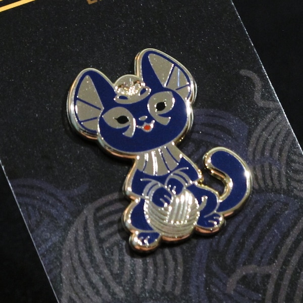 BASTET Enamel PIN. Ancient Egyptian Goddess Bast Kitten Lapel Pin. "Tiny Pantheon" Cat Deity Bastet.