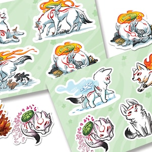 Okami Vinyl Sticker Sheet Set