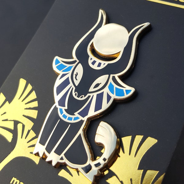 Tiny Pantheon HATHOR ENAMEL PIN. Cute Ancient Egyptian Cow Goddess Sekhmet Hard Enamel Pin.