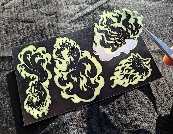 Sparkle Holo Laminate Kiss Cut Sticker Sheets - Spooky Stickers