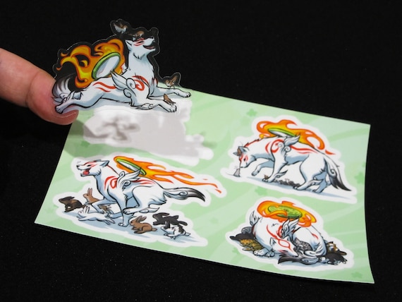 Okami Vinyl Sticker Sheet Set -  Israel