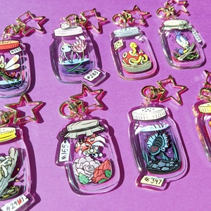 POKEBUGS acryl Charms: Ninjask, Surskit, Ledyba, Anorith, Yanma, Shuckle, Paras, Blipbug