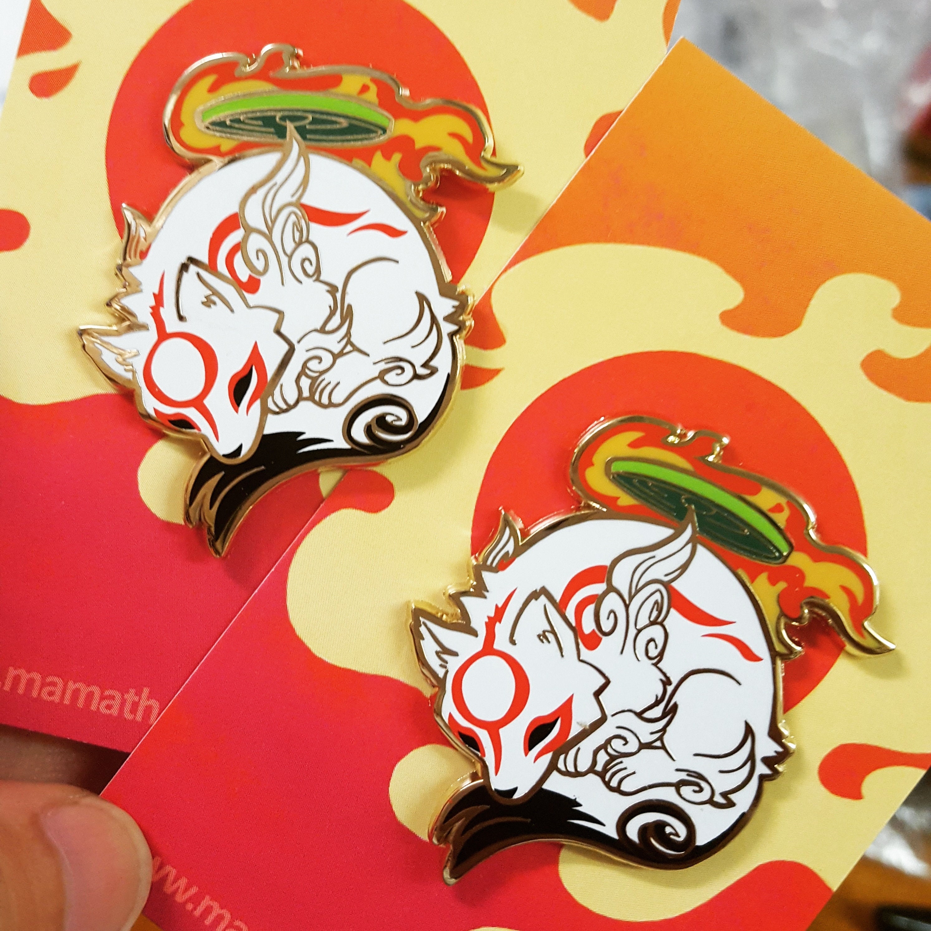 Sun Goddess AMATERASU PIN. Okami Hard Enamel Pin. Videogame gaming La…