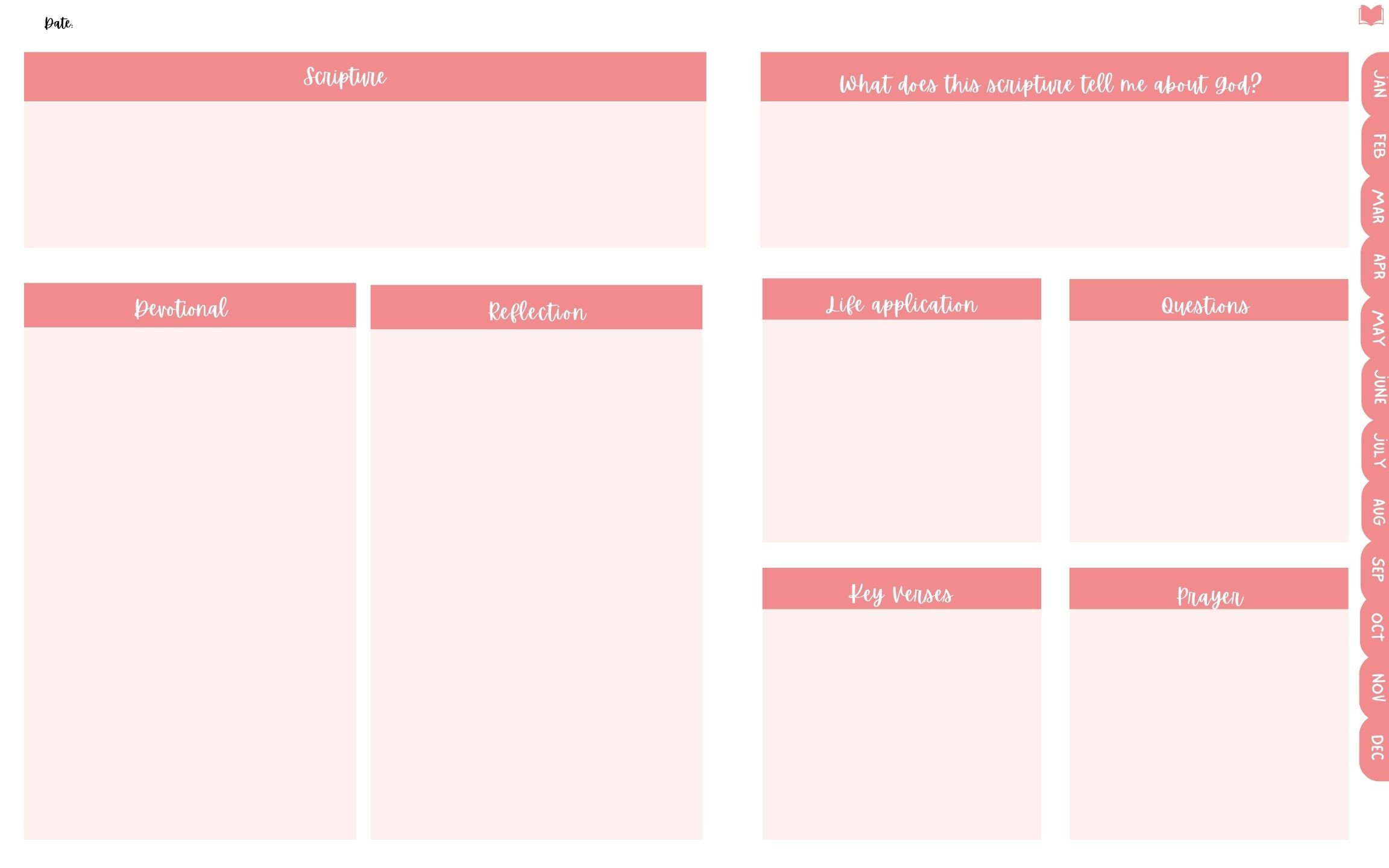 Digital Quiet Time Journal |bible Study|daily Journaling|digital ...